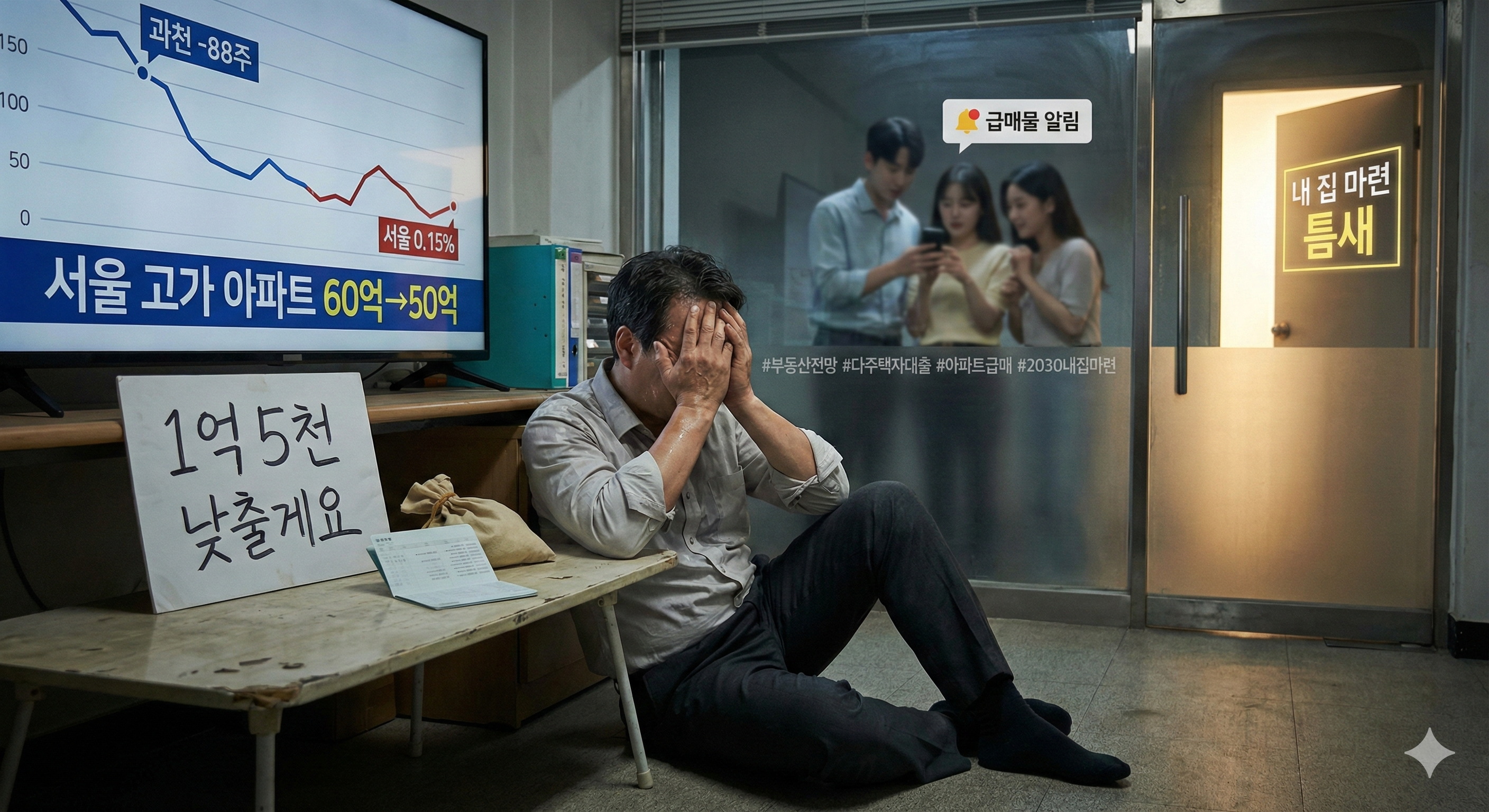 "1억 5천 낮출게요" 다주택자 비명… 꺾인 집값, 2030 내 집 마련 틈새 열릴까? - 🏠 부동산 카테고리 썸네일