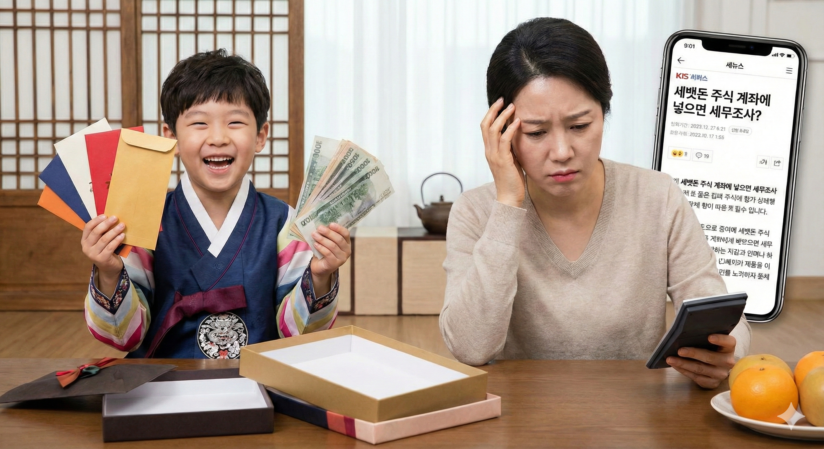 설날 받은 세뱃돈, '그냥' 주식 계좌에 넣으면 세무조사 대상? - 💰 경제 카테고리 썸네일